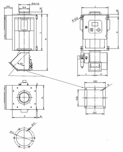 Abmessungen des Freifall detektors QUICKTRON 05 A