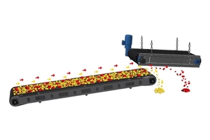 Ferrit- Überbandmagnetabscheider – Position parallel