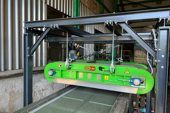 Elektromagnetischer Überbandabscheider DND-AC-E – Reinigung von Flächen von heruntergefallenem Schrott