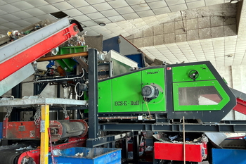 Eddy currept separator ECS-E 2000 BULL – Metallabscheidung aus Ersatzbrennstoff EBS