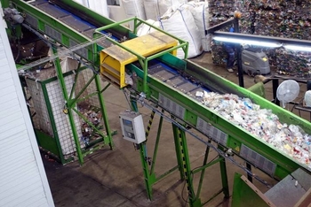 Metallabscheidung an einer Sortieranlage für Siedlungsabfall