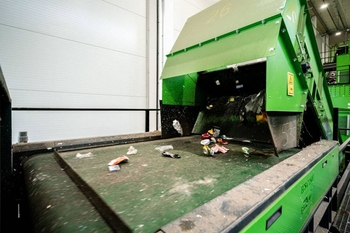 Metallabscheidung an einer Sortieranlage für Siedlungsabfall