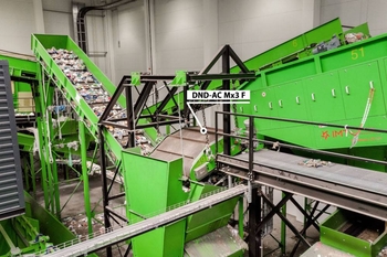 Metallabscheidung an einer Sortieranlage für Siedlungsabfall