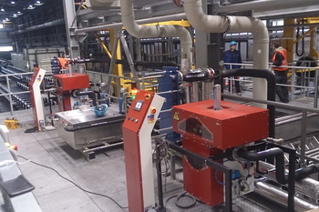 Magnetabscheider für Rohrleitungen MSP-AC – Reinigung der Kühlemulsion an einer Werkzeugmaschine im Maschinenbau