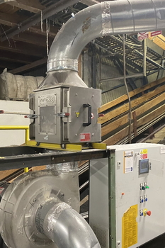 Plattenrohr-Magnet ML-P für Rohrleitungen – pneumatische Faserförderung in der Textilindustrie