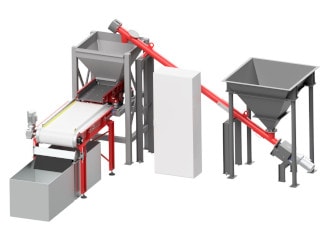 Sortieranlange für Edelstahl aus NE-Metallen