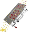 Reinigung des Plattenmagneten mit ausziehbarem Reinigungsblech MS-MC-S