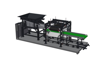 3D-Modell der Sortieranlage