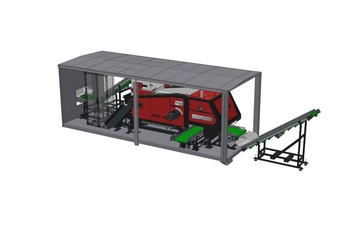 3D-Modell der Sortieranlage